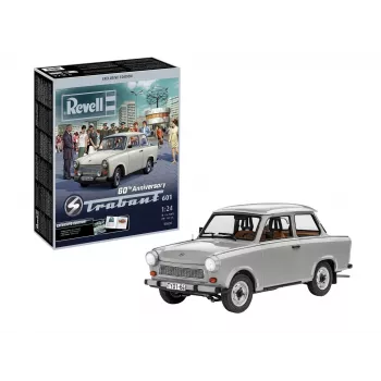 Revell 60° anniversario Trabant 601 Exclusive Edition 1:24 kit di montaggio in plastica 05630