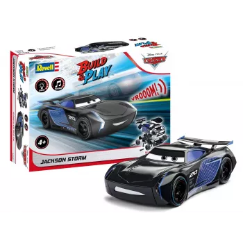 Revell Junior Kit Disney Pixar Cars 3 Jackson Storm modello da assemblare 19 pezzi con luce e suono 065639090
