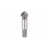 KWB 704840 svasatore conico HSS 16 mm, 90°, 3 taglienti, gambo cilindrico
