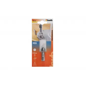 KWB 704840 svasatore conico HSS 16 mm, 90°, 3 taglienti, gambo cilindrico