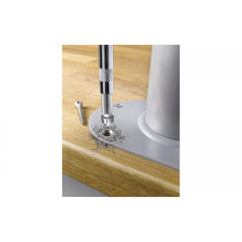 KWB 704840 svasatore conico HSS 16 mm, 90°, 3 taglienti, gambo cilindrico