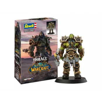 Revell World of Warcraft Thrall (Orc) set regalo kit di montaggio scala 1:12, 30 pezzi, colla, colori e pennelli inclusi 03516