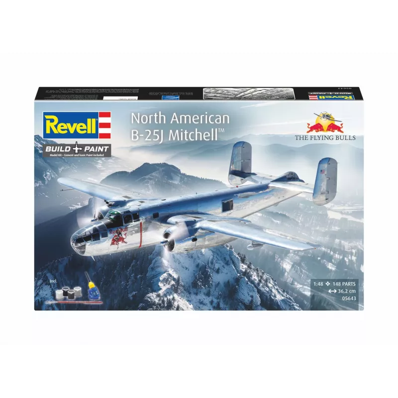 Revell 05643 Flying B-25J Mitchell Kit di modellismo aereo, 1:48