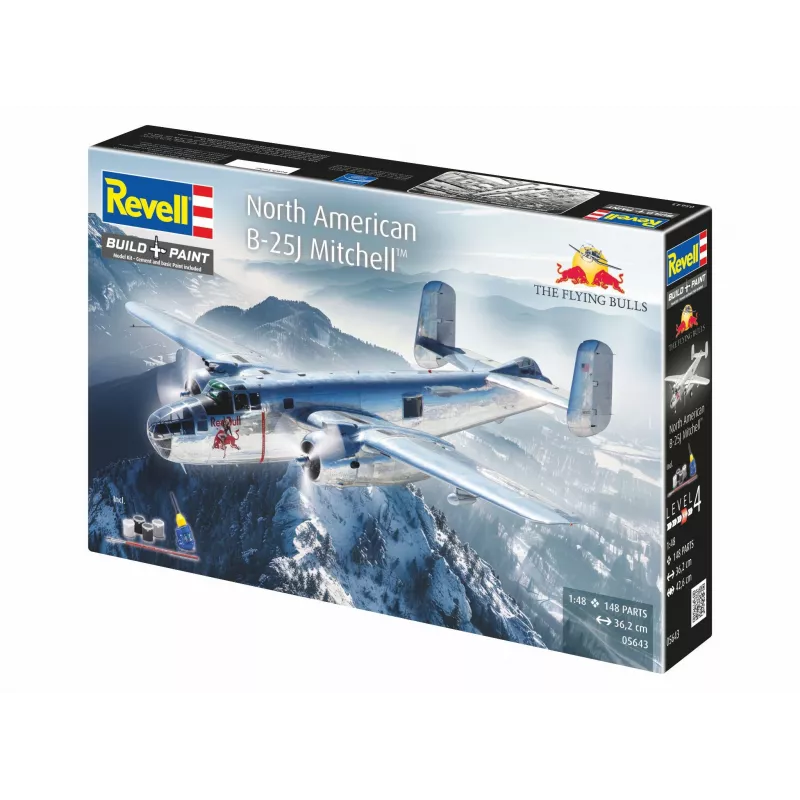 Revell 05643 Flying B-25J Mitchell Kit di modellismo aereo, 1:48