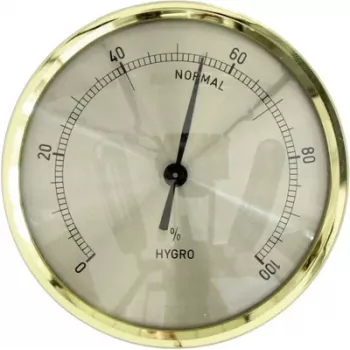 TFA Dostmann 44.1011 Igrometro da incasso, analogico, 0-100% RH, cornice argentata