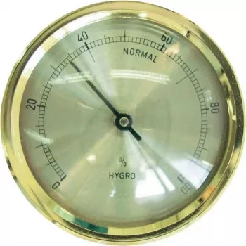 TFA Dostmann 44.1011 Igrometro da incasso, analogico, 0-100% RH, cornice argentata
