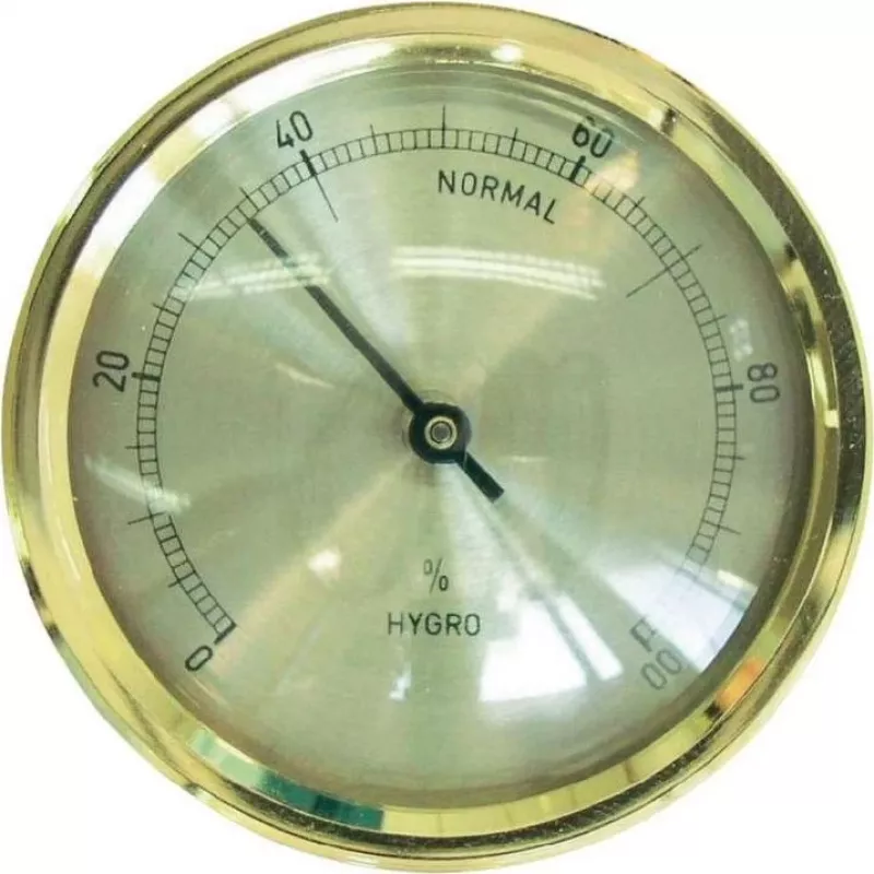 TFA Dostmann 44.1011 Igrometro da incasso, analogico, 0-100% RH, cornice argentata