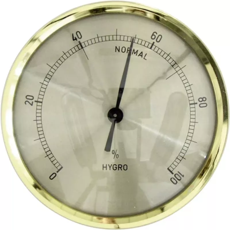 TFA Dostmann 44.1011 Igrometro da incasso, analogico, 0-100% RH, cornice argentata