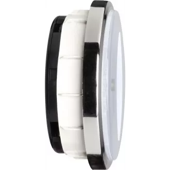 TFA Dostmann 60.3543.02 Orologio da incasso radiocontrollato, cornice cromata lucida, quadrante 90 mm