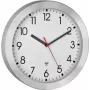 TFA Dostmann 60.3546.02 Orologio da parete radio 25 cm alluminio spazzolato