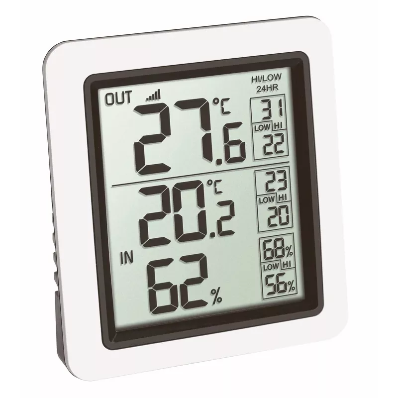 TFA Dostmann INFO Termometro interno/esterno senza fili nero-grigio 30.3065.02