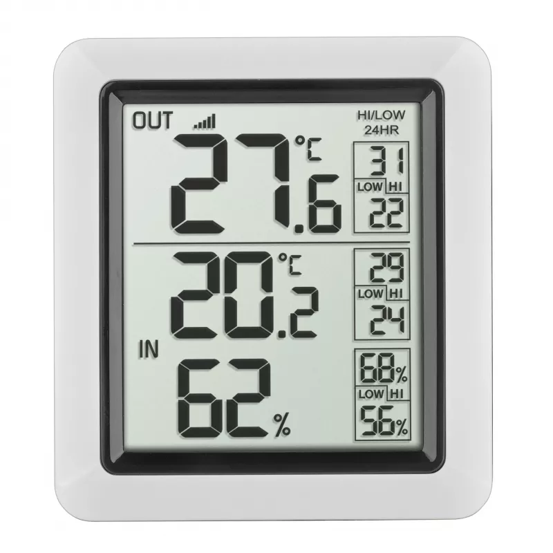 TFA Dostmann INFO Termometro interno/esterno senza fili nero-grigio 30.3065.02