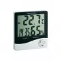 TFA Dostmann WS 5031 Termo-igrometro con orologio, nero/bianco 30-5031