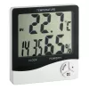 TFA Dostmann WS 5031 Termo-igrometro con orologio, nero/bianco 30-5031