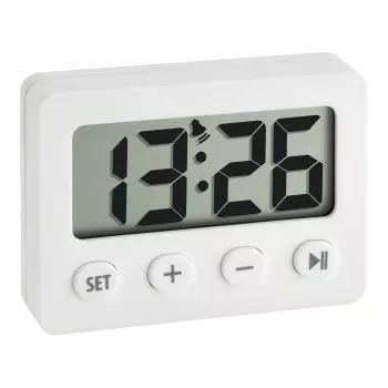 TFA Dostmann 60.2014.02 Sveglia digitale con timer e cronometro, nera