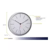TFA Dostmann 60.3049.02 Orologio da parete al quarzo rotondo bianco