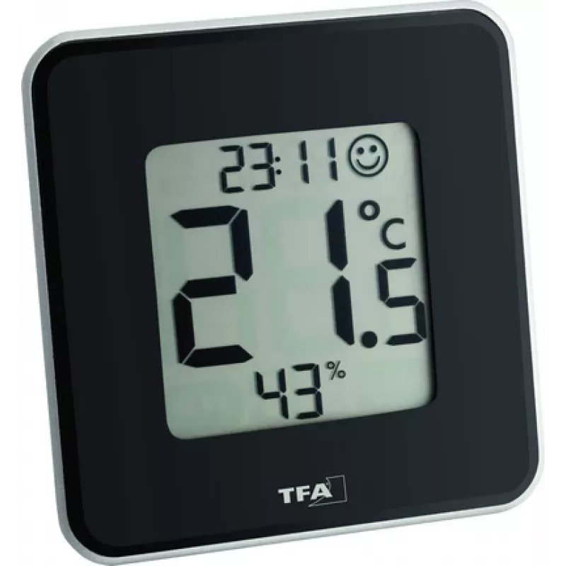 TFA Dostmann 30.5021.01 Style Termo-igrometro digitale nero (30.010.425)