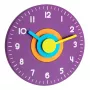 TFA Dostmann 60.3015.11 Orologio da parete design, viola, quarzo silenzioso, 25 cm