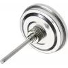 TFA Dostmann 14.1029 Termometro da frigorifero e congelatore in acciaio inox, quadrante analogico, da -30 a +30 °C, diametro 52 mm