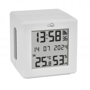 TFA Dostmann TFA.me Set starter con gateway Wi-Fi e 2 termoigrometri radio KLIMA@HOME, nero/bianco 35.8109.02