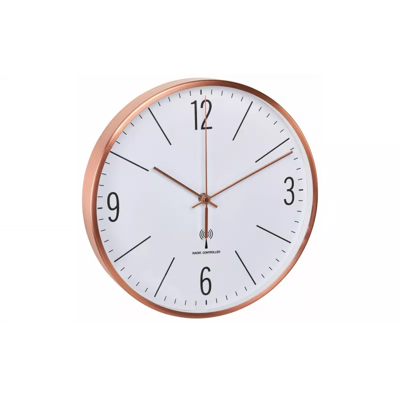 TFA Dostmann 60.3534.51 Orologio da parete al quarzo rotondo rame-bianco