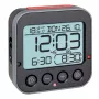 TFA Dostmann 60.2550.01 Sveglia radio nera con due orari di sveglia