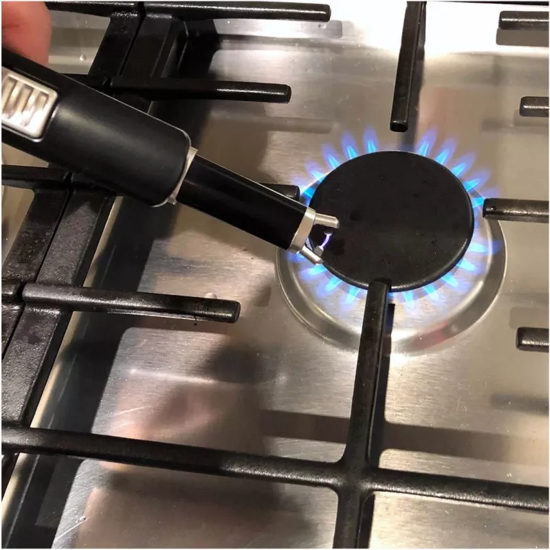 TFA Dostmann 98.1119.01 Spark accendino da cucina ad arco ricaricabile nero-argento