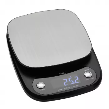 TFA Dostmann APPLE PIE Bilancia da cucina digitale, capacità 5 kg, divisione 1 g, antracite 50.2005.10