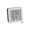 TFA Dostmann 95.2019.54 termo-igrometro digitale set da 3 per il monitoraggio del clima interno, bianco/argento