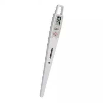 TFA Dostmann 30.1040.K termometro da cucina calibrato (ISO) con spegnimento automatico, HACCP & EN 13485, monitoraggio temperatura al cuore