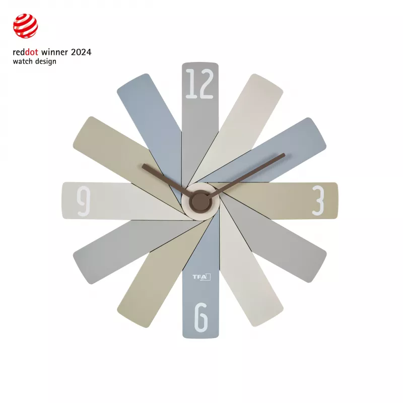 TFA Dostmann 60.3020.30 orologio da parete al quarzo 400 mm colorato movimento continuo silenzioso
