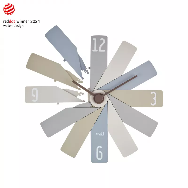 TFA Dostmann 60.3020.30 orologio da parete al quarzo 400 mm colorato movimento continuo silenzioso