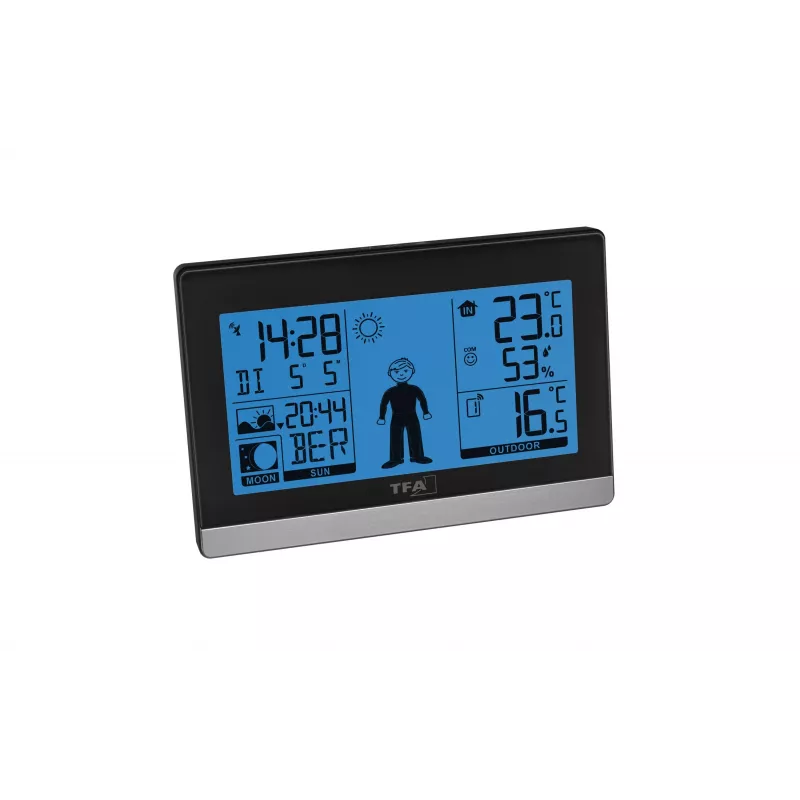 TFA Dostmann Weather Boy stazione meteo radio, nero 35.010832