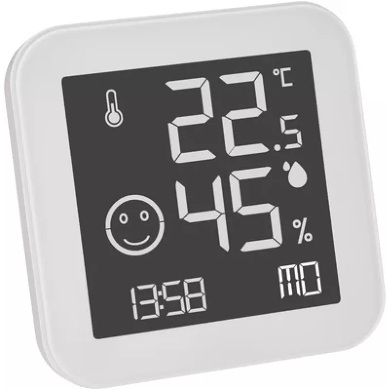 TFA Dostmann BLACK & WHITE termo-igrometro analogico, bianco (30.5054.02)