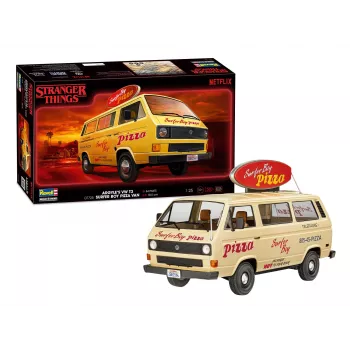 Revell Stranger Things VW T3 Bus Surfer Boy kit di montaggio in plastica 1:24 07725