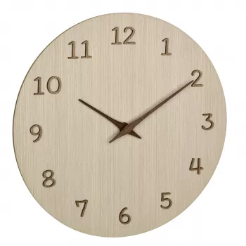 TFA Dostmann 60.3072.01 Orologio da parete al quarzo 298 mm legno chiaro