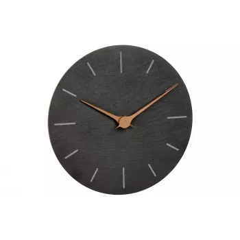 TFA Dostmann 60.3068.10 Orologio da parete al quarzo 25 cm ardesia, movimento continuo