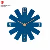 TFA Dostmann 60.3020.06 Orologio da parete blu mezzanotte con lancetta dei secondi continua 400mm