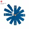 TFA Dostmann 60.3020.06 Orologio da parete blu mezzanotte con lancetta dei secondi continua 400mm