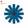 TFA Dostmann 60.3020.06 Orologio da parete blu mezzanotte con lancetta dei secondi continua 400mm