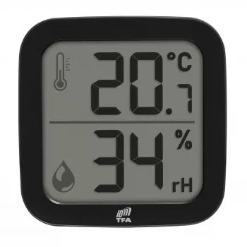 TFA Dostmann 30.3908.01 ID-A0 Sensore termoigro radio per interni, 868 MHz, temperatura -10 a +60°C, umidità 1-99% RH