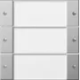 Gira 2133600 Bilanciere 3 moduli BSF System 55 trasparente/acciaio inox