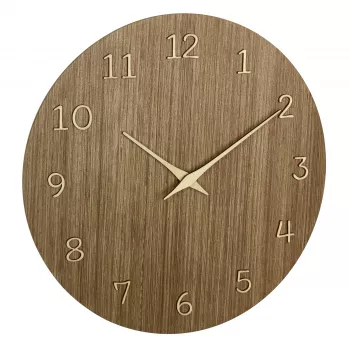 TFA Dostmann 60.3072.23 Orologio da parete al quarzo 298 mm legno scuro