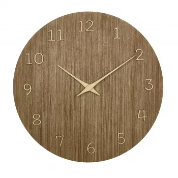 TFA Dostmann 60.3072.23 Orologio da parete al quarzo 298 mm legno scuro