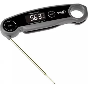 TFA 30.1069.10 Termometro da cucina digitale con sonda in acciaio inox, -50 a +300°C, spegnimento automatico