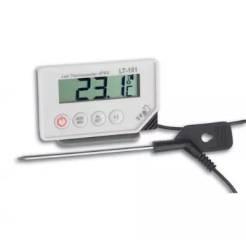 TFA Dostmann 30.1033 termometro digitale con memoria min/max, bianco/argento
