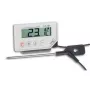 TFA Dostmann 30.1033 termometro digitale con memoria min/max, bianco/argento