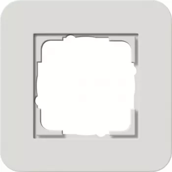 Gira System 55 Cornice coprifilo, 1 modulo, grigio chiaro/antracite 0211421