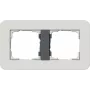 Gira System 55 Cornice coprifilo 2 moduli grigio chiaro / antracite 0212421