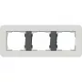 Gira System 55 Cornice coprifilo 3 moduli grigio chiaro/antracite 0213421